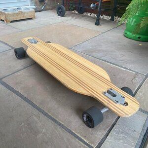 Wooden Two Bare Feet longboard skateboard  b